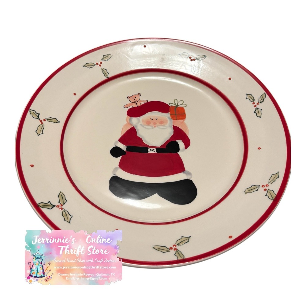 Le Gourmet Chef‎ Over Sized Plate with Santa